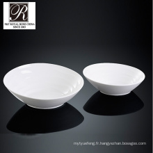 Hotel ocean line fashion elegance porcelain blanc grand bol PT-T0612